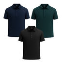 Promoção válida em dezembro: Kit com 3 Camisas Polo Alfa pelo preço de 1