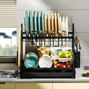 Escorredor e Organizador De Louças Inox Preto