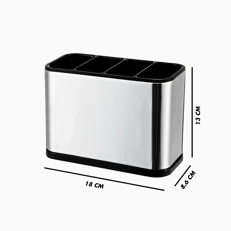 Dispenser Porta Talher Inox 4 Divisórias