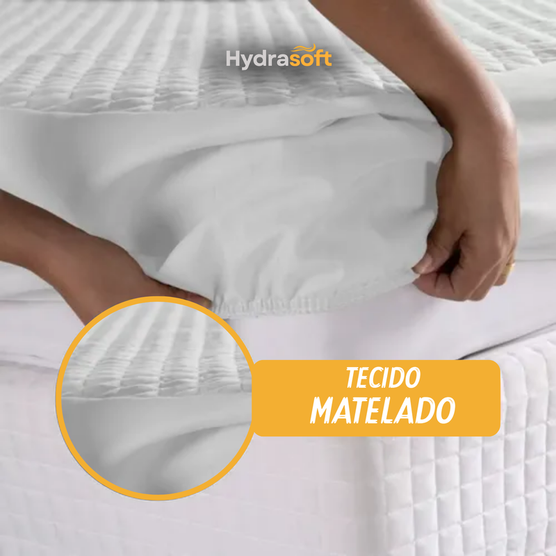Hydra Soft™ [COMPRE 1, LEVE 3] - Jogo de Cama Impermeável Premium – Capa + 2 Fronhas [SOMENTE HOJE 🔥]