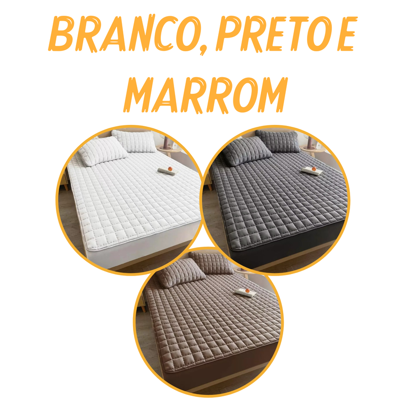 Hydra Soft™ [COMPRE 1, LEVE 3] - Jogo de Cama Impermeável Premium – Capa + 2 Fronhas [SOMENTE HOJE 🔥]