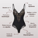 Body Modelador de Renda - Luxo Slim | + Brinde Calcinha Modeladora