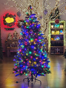 ÁRVORE PINHEIRO SINCELO 300 LEDS BICOLOR 860 GALHOS 2,10CM BIVOLT