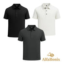 Promoção válida em dezembro: Kit com 3 Camisas Polo Alfa pelo preço de 1