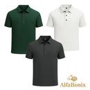 Promoção válida em dezembro: Kit com 3 Camisas Polo Alfa pelo preço de 1