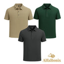 Promoção válida em dezembro: Kit com 3 Camisas Polo Alfa pelo preço de 1